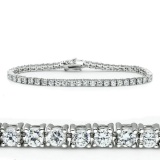 Round 4.80 White Sapphire Tennis Bracelet