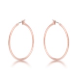 Elegant Rose Goldpl Hoop Earrings