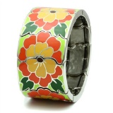 Colorful Ornamental Flower Fashion Bracelet