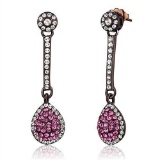 Lovely 2.80ct Pink Kunzite Coffee Ip Earrings