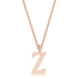 Rose Gold Tone Initial Capital Letter 