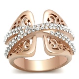 Unique .84ct White Sapphire Openwork Filigree Ring