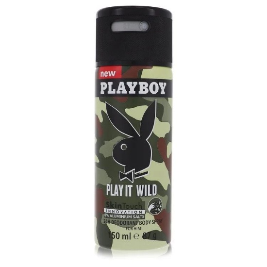 Playboy Play It Wild Men's 5 Oz Deodorant Spray
