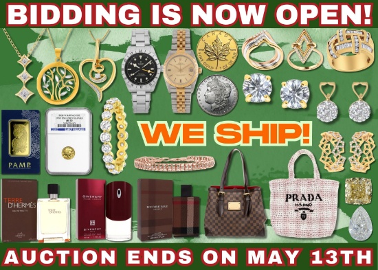 High-End Designer Goods, Coins, Diamonds & Jewelry