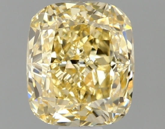 Fancy Yellow Cushion Cut 1.09ct Vvs2 Lab Diamond
