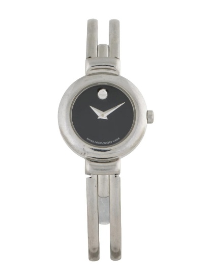 Movado Black Dial Qtz Women's 23mm