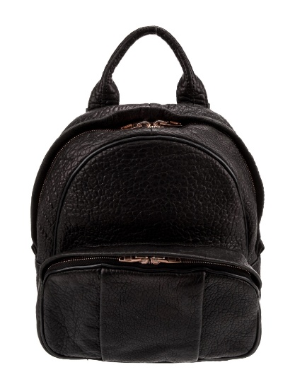 Alexander Wang Black Leather Rose Studded Backpack