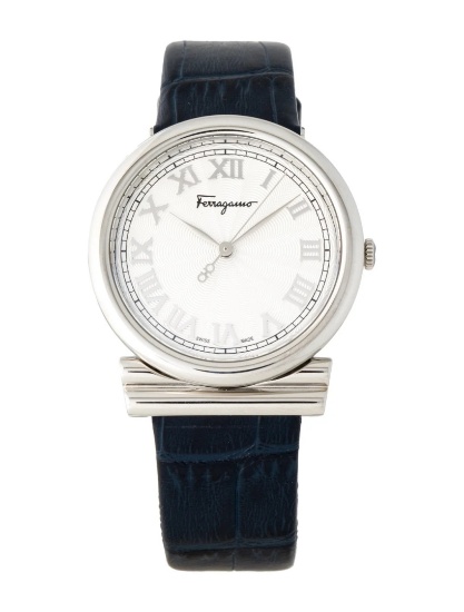 Salvatore Ferragamo Gancini Slvr Dial Women's 34mm