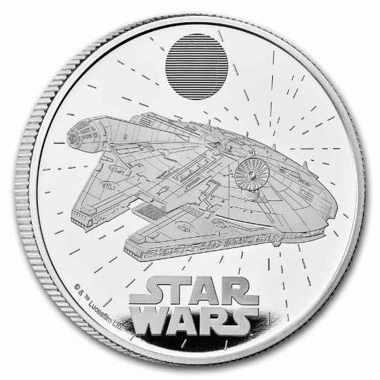 2024 Star Wars Millennium Falcon 1 Oz Silver Coin