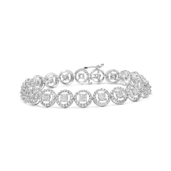 Elegant .55ct Diamond Open Wheel Link Bracelet