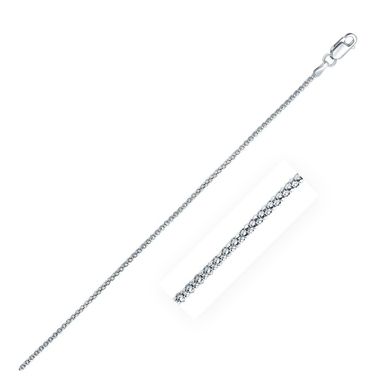 Sterling Silver High Polished Popcorn Chain 1.8mm