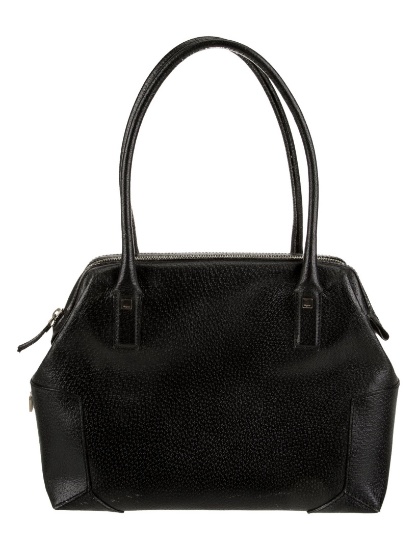 Salvatore Ferragamo Lthr Silver-tone Hdw Shldr Bag