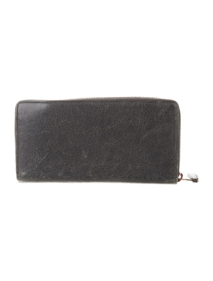 Balenciaga Motocross Giant 12 Grey Leather Wallet