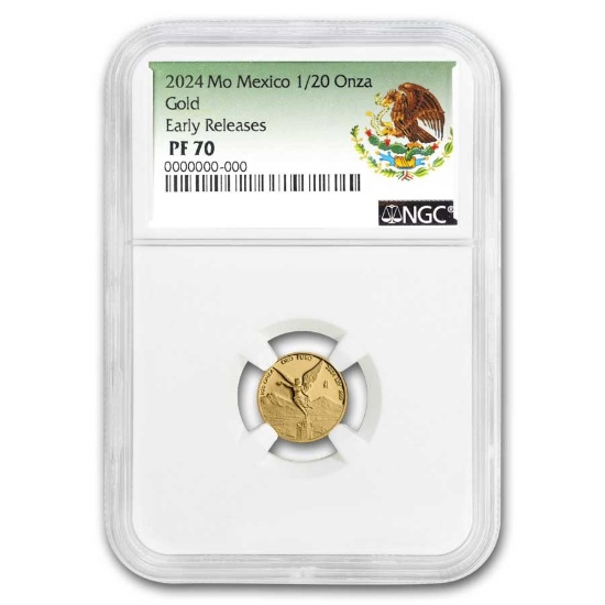 2024 Mexico 1/20 Oz Pf Gold Libertad Pf-70 Ngc Er