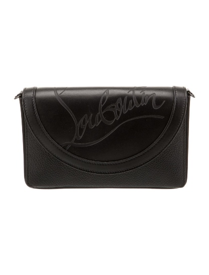 Christian Louboutin Lthr Gunmetal Hdw Shldr Bag