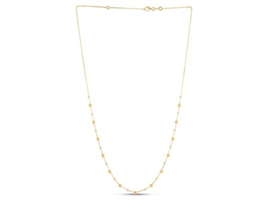 14k Gold Bead Necklace