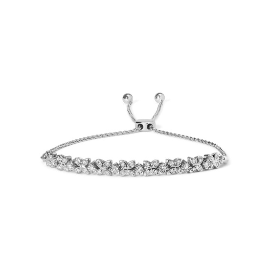 Marquise .26ct Diamond Bolo Bracelet