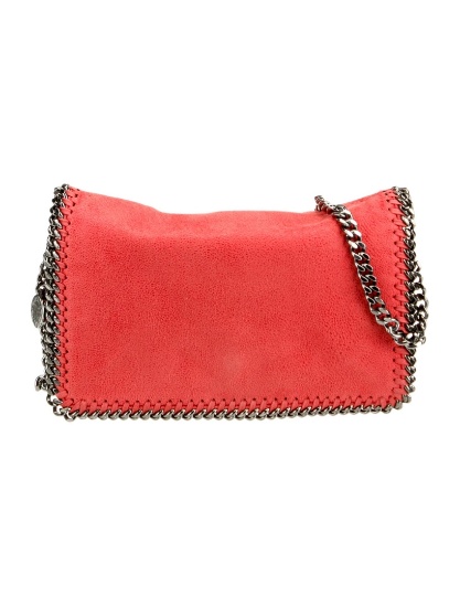 Stella Mccartney Orange Veg Suede Crossbody Bag