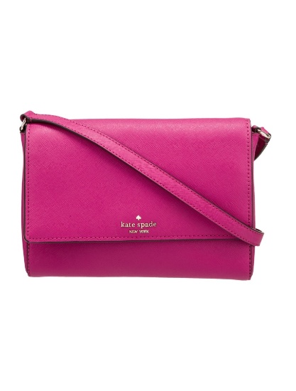 Kate Spade Pink Leather Chain-link Crossbody Bag