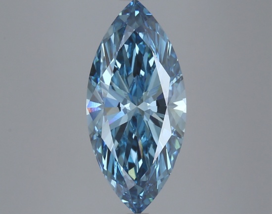 Fancy Blue Marquise Cut 3.99ct Vs1 Lab Diamond
