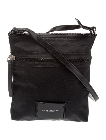 Marc Jacobs Nylon Slvr-tone Hdw Zip Crossbody Bag