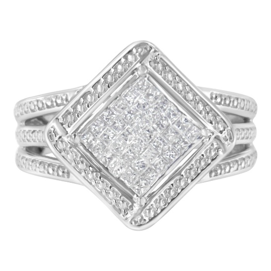 Exquisite .40ct Diamond Composite Cocktail Ring