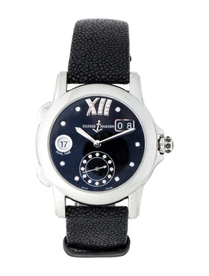 Ulysse Nardin Dual Time Ladies Auto Women's 37mm