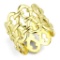 Glamorous Gold-plated Open-work Ring