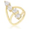 Elegant 3.00ct White Topaz Contemporary Ring