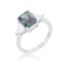 Radiant 4.50ct Mystic Quartz & White Topaz Ring