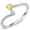 Pear Cut .25ct Citrine Topaz Ring