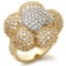 Sparkling 2.25ct White Sapphire Cocktail Ring