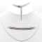Elegant Rhodium Plated Brass Classic Cable Chain