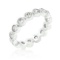 Elegant Round 1.20ct White Sapphire Eternity Band