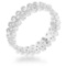 Classic 1.00ct White Topaz Bezel Set Eternity Ring