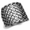 Stylish High Polished Interwoven Openwork Ring