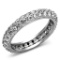 Timeless .93ct White Sapphire Eternity Ring