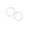 14k Rose Gold Polished Hoop Earrings 25mm