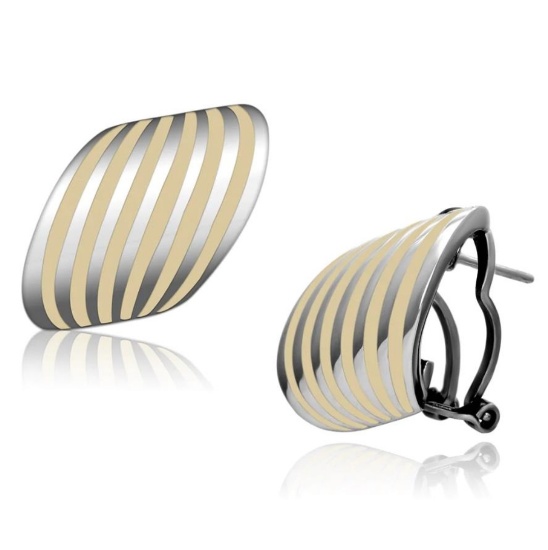Exquisite Polished Orange Epoxy Earrings