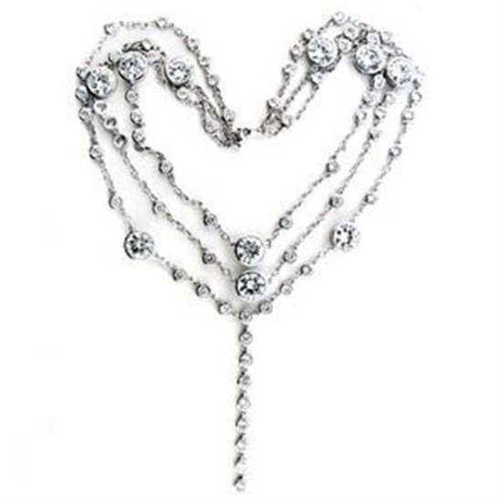 Round 38.70ct White Topaz Layered Necklace