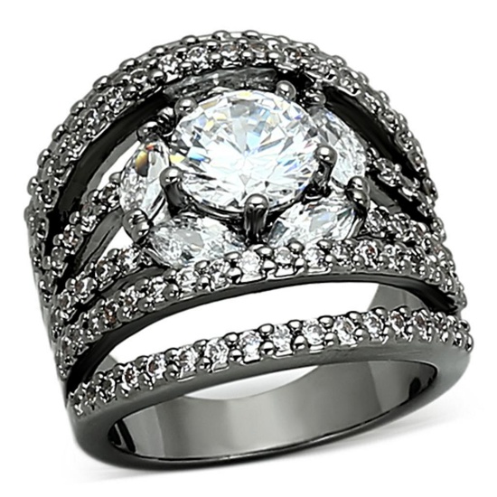 Enchanting 3.31ct White Sapphire Cocktail Ring