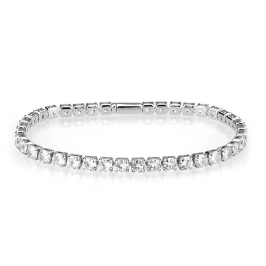 Round 2.00ct White Sapphire Tennis Bracelet