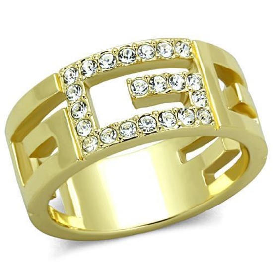 Glittering .26ct White Sapphire Open-work Ring