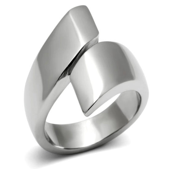 Thick High Polished Bypass Ring
