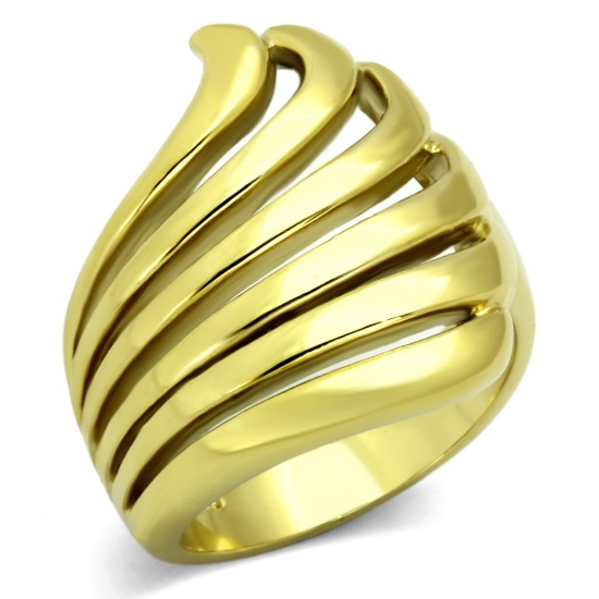 14k Gold-plated Wing Openwork Ring