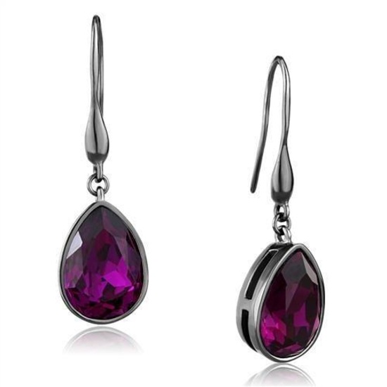 Pear 10.82ct Fuchsia Topaz Dangle Earrings