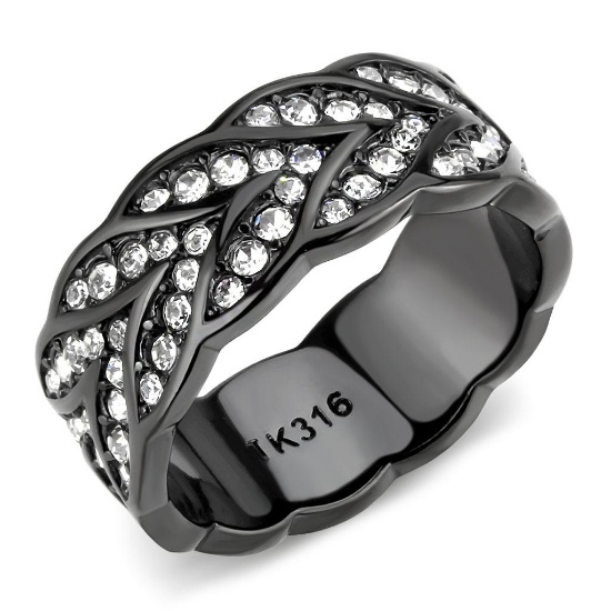 Sparkling .83ct White Sapphire Statement Ring