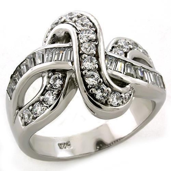 Lustrous .83ct White Sapphire Cocktail Ring