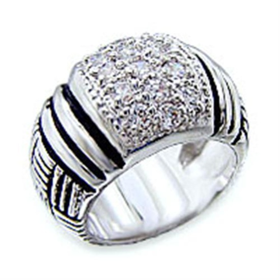 Round 1.10ct White Sapphire Dome Ring