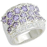 Round 2.89ct Amethyst Cluster Ring